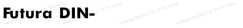Futura DIN字体转换